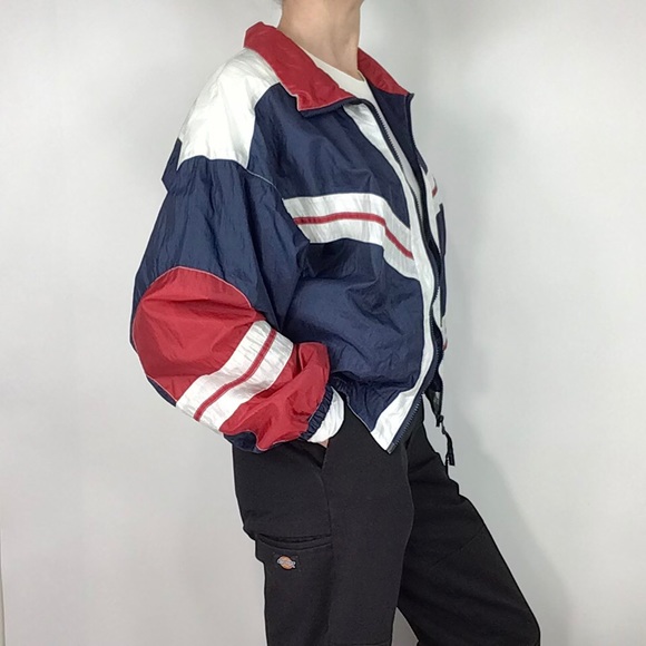 Vtg 90s windbreaker track jacket Forteza color M - Picture 2 of 6